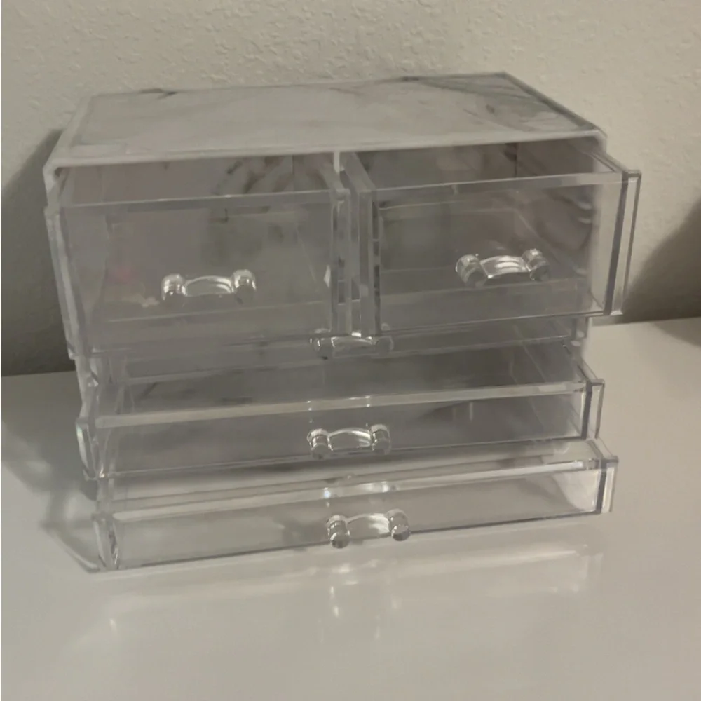 Transparent Makeup Organizer with Drawers